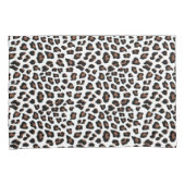 White leopard Print Kussensloop (Voorkant-Rechts)