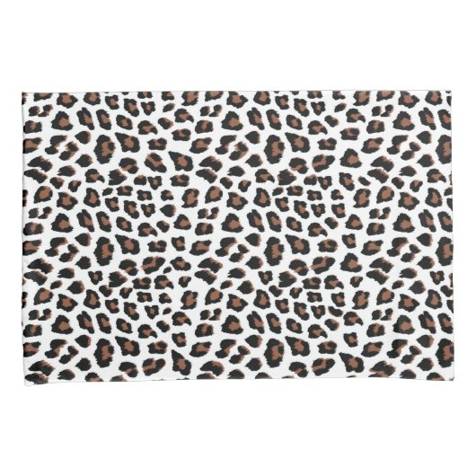 White leopard Print Kussensloop (Voorkant-Rechts)