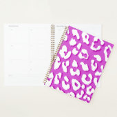 White Leopard Print Lavender Planner (Display)