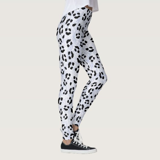 White leopard Print Leggings (Rechts)