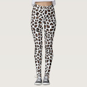 White leopard Print Leggings (Voorkant)