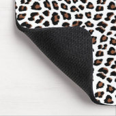 White leopard Print Muismat (Hoek)