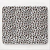 White leopard Print Muismat (Voorkant)