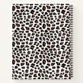 White leopard Print Notitieboek (Achterkant)