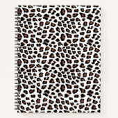 White leopard Print Notitieboek (Voorkant)