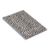 White leopard Print Notitieboek (Rechterzijde)