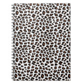 White leopard Print Notitieboek (Voorkant)