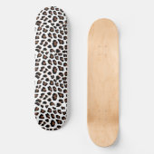White leopard Print Persoonlijk Skateboard (Voorkant)