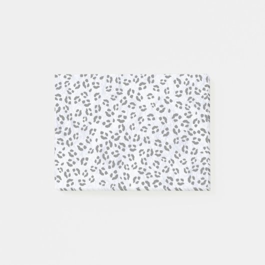 White leopard Print Post-it® Notes (Voorkant)
