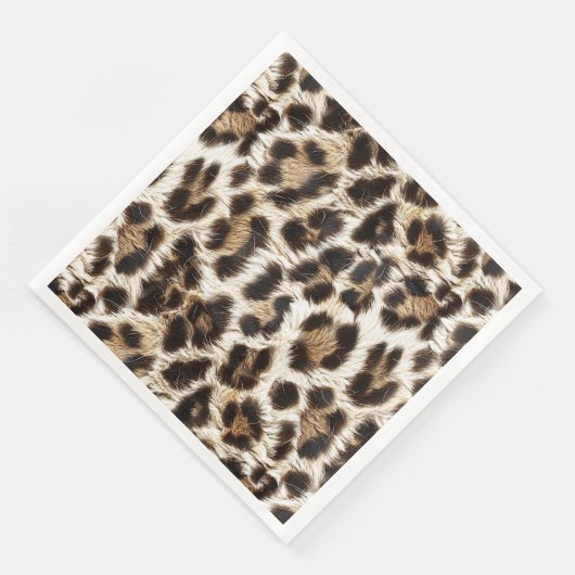 White Leopard Print Safari Party Supplies ID1157 Servet (Hoek)