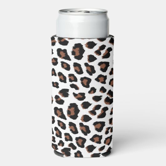 White leopard Print Seltzer Blikjeskoeler (Seltzer Achterkant)