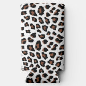 White leopard Print Seltzer Blikjeskoeler (Achterkant)