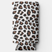 White leopard Print Seltzer Blikjeskoeler (Voorkant)