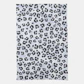 White leopard Print Theedoek (Verticaal)