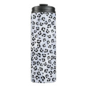 White leopard Print Thermosbeker (Voorkant)