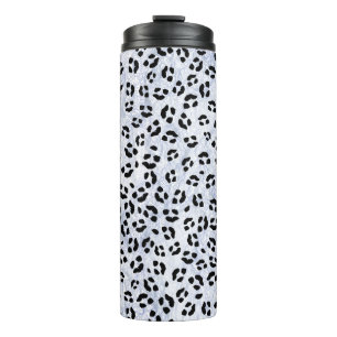 White leopard Print Thermosbeker