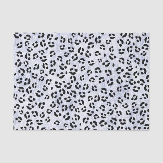 White leopard Print Tissuepapier (Voorkant)