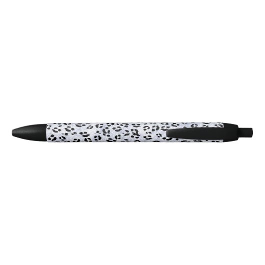White leopard Print Zwarte Inkt Pen (Achterkant)