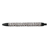 White leopard Print Zwarte Inkt Pen (Voorkant)