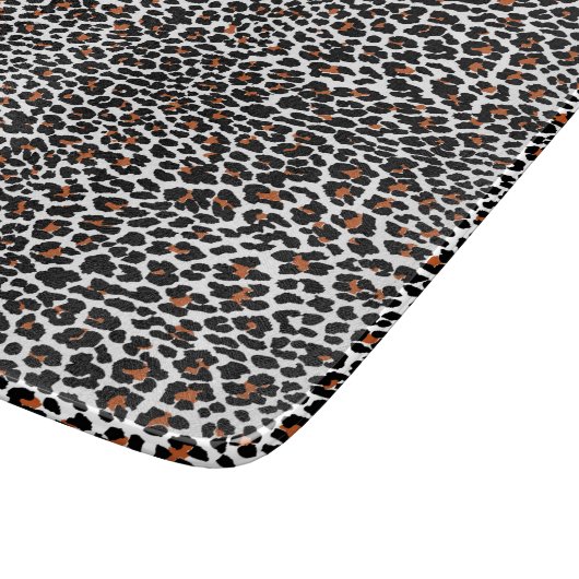 White Leopard Skin Print Cutting Board Snijplank (Hoek)