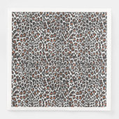 White Leopard Skin Print Servet (Voorkant)