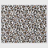 White Leopard spots patroon, vingerafdrukken van d Cadeaupapier (Vlak)