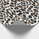 White Leopard spots patroon, vingerafdrukken van d Cadeaupapier (Hoek)