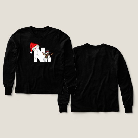 White letter n christmas gift (Voorkant /achterkant)