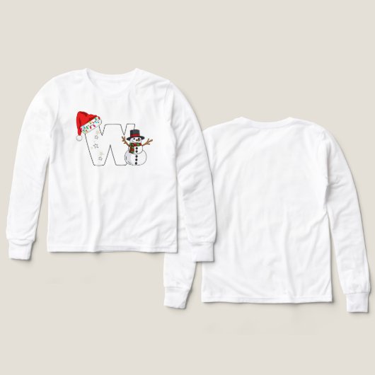 White letter w christmas gift (Voorkant /achterkant)