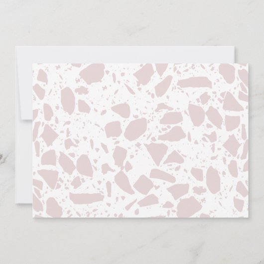 White Lettering Gold Foil Script Save the Date (Achterkant)