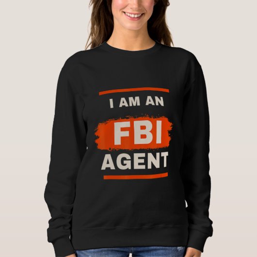 White Lie Py Ik ben een FBI agent Trui (Voorkant)
