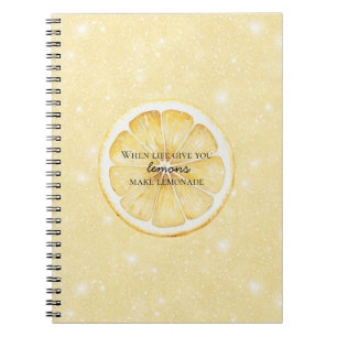White Life Geeft Je Citroenen Quote Notitieboek