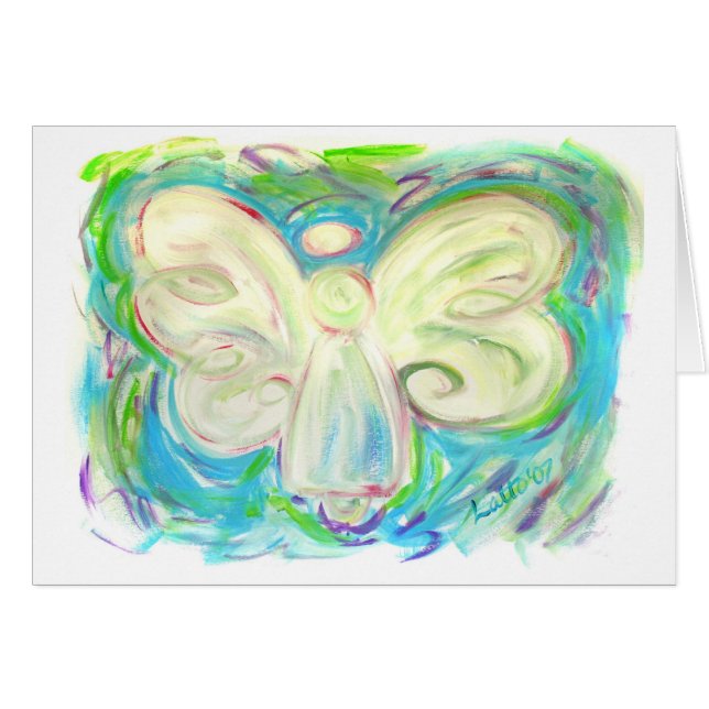 White Light Angel-kaart (Voorkant Horizontaal)
