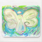 White Light Angel Mousepad Muismat (Voorkant)