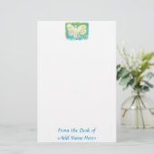 White Light Angel Stationery Briefpapier (Staand voorkant)