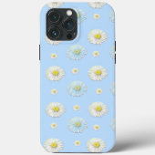 White & light blue Daisy Pattern Case-Mate iPhone Case (Achterkant)