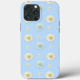 White & light blue Daisy Pattern Case-Mate iPhone Case