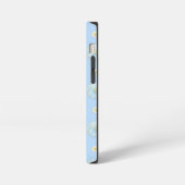 White & light blue Daisy Pattern iPhone Hoesje (Linkerkant)