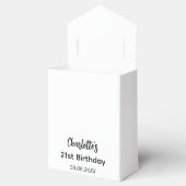 White light blue glitter sparkles name bedankt bedankdoosjes (Geopend)