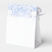 White light blue glitter sparkles name bedankt bedankdoosjes (Achterkant)