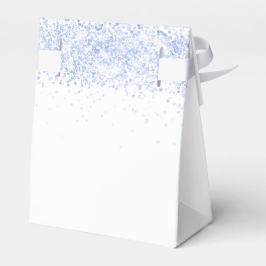 White light blue glitter sparkles name bedankt bedankdoosjes (Achterkant)