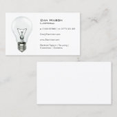 White Light Bulb-elektricien - Visitekaartje (Voorkant / Achterkant)