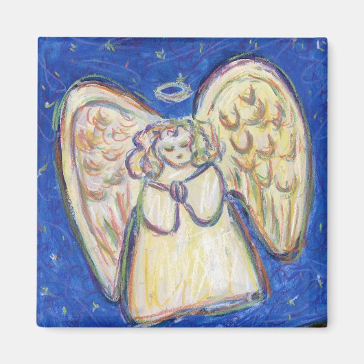 White Light Guardian Angel Art Custom Magnets Magneet (Voorkant)