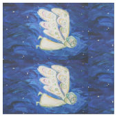 White Light Guardian Angel Art Material Fabric Stof (Close Up)
