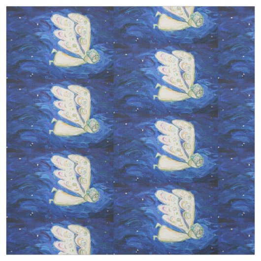 White Light Guardian Angel Art Material Fabric Stof (Swatch)