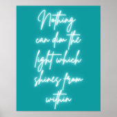 White light typografie quote poster (Voorkant)