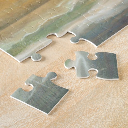 White Lighthouse and Sunset Puzzle Legpuzzel (Zijkant)