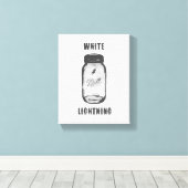 "White Lightning" Moonshine Jar Canvas Art (Insitu (Houten vloer))