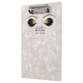 White Lights Gold Makeup Eyes Lashes Personalized Klembord (Links)