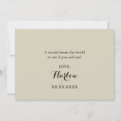 White Lights Sparkle zal je mijn Bridesmaid zijn Kaart (Achterkant)